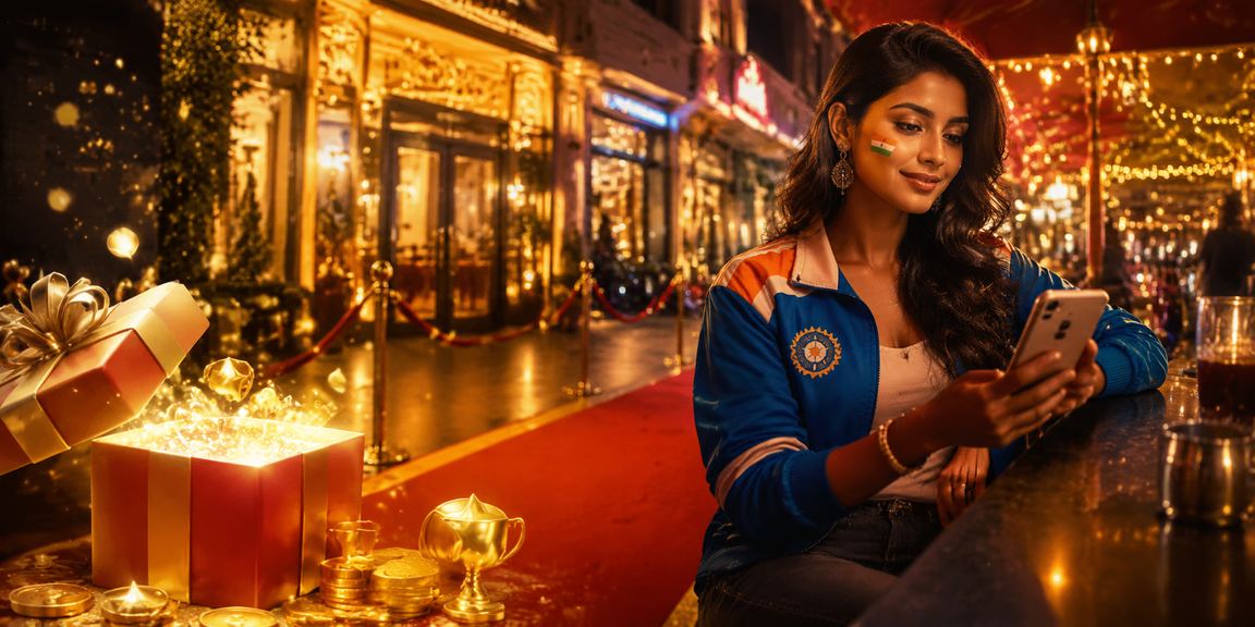 Mobile lottery ticket check in Indian night market